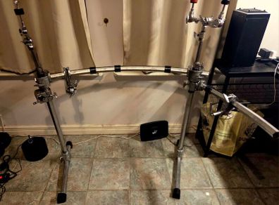 Yamaha hexII drum rack & side bar & extras for parts.