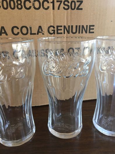 Coca Cola Contour Glasses set of 4