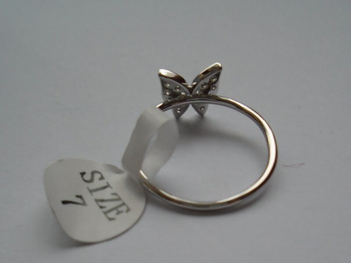 Ladies silver butterfly ring, Size 7/N , Stella Picciotto ring, New, Jewellery. Gift