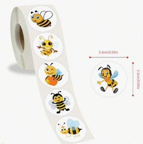 Bee Stickers - Rolls of 50 stickers