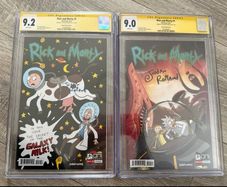 Rick and Morty signed Comics RAR