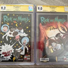Rick and Morty signed Comics RAR