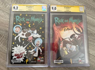 Rick and Morty signed Comics RAR