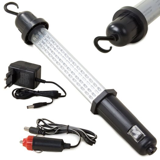 New 12V 230V Waterproof Inspection Work Shop Lamp Hook Cable 60 LED #1437