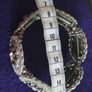 Vintage bracelet in silver tone with rhinestones. Image 4