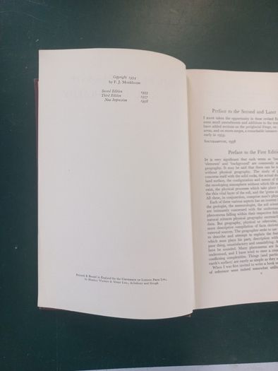 "Principles of Physical Geography" by F.J. Monkhouse