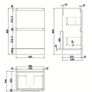 Vanity Unit 500mm Floor standing Anthracite Short Projection Image 5