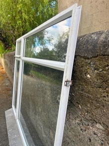 uPVC window with concrete sill