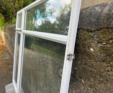 uPVC window with concrete sill