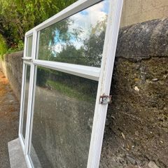 uPVC window with concrete sill