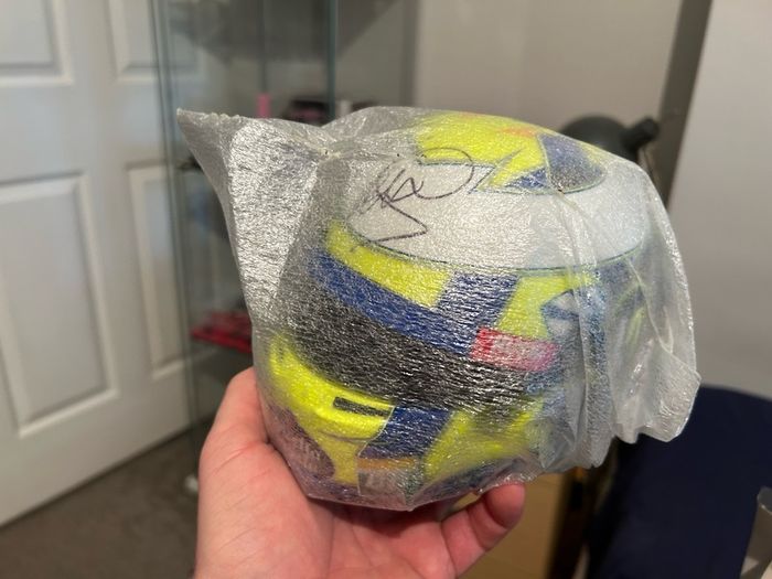 Lando Norris Signed 1/2 McLaren Helmet