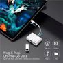 USB C SD Card Reader, USB C to Micro SD TF Memory Card Reader, 3-in-1 USB Camera Card Reader Adapter Image 3