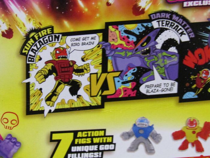 Heroes of Goo Jit Zu 2 Pack Galaxy Attack Cosmic Fury Blazagon Vs Terrack Action Figures Battle Pack Figure Brand New Sealed Rare Hard To Find