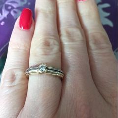 Diamond Ring - Yellow and white gold