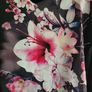 WALLIS Black floral cape layered dress Sz 12 Image 6