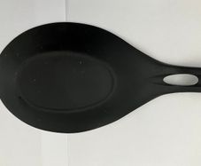 Silicone spoon rest black New