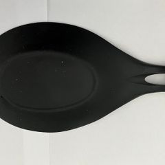 Silicone spoon rest black New
