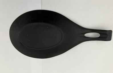 Silicone spoon rest black New