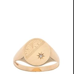 9ct Gold signet ring Mint condition - Confirmation
