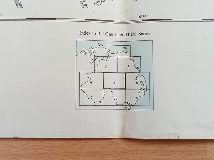 Vintage Ordnance Survey maps of Northern Ireland set of 9 maps