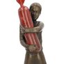 Bomb Hugger (37 cm) - Bronze, Marble, Signed Image 3