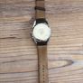 Citizen Eco Drive Mens Chronograph Watch Black Dial Black Leather Strap Image 2