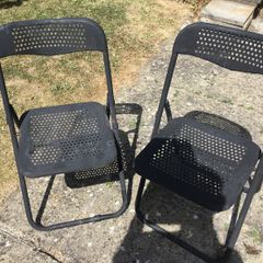 2 garden chairs ( metal )