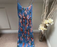 Mango Pleated Summer Dress