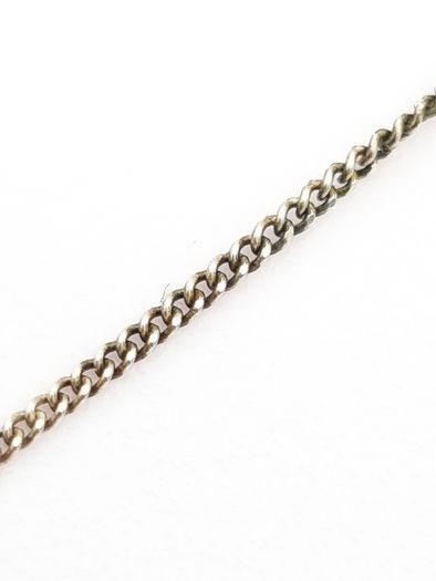 Tiny Amethyst Silver Heart On Italian Chain