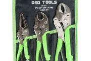 DSD TOOLS 3pc Soft Grip Locking Pliers Set