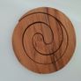 Wooden Spiral Trivets; Hot Plate Holders Image 4