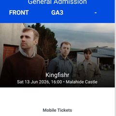 Kingfishr Tickets Malahide