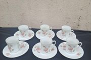 6 floral china cups and saucers postage possible