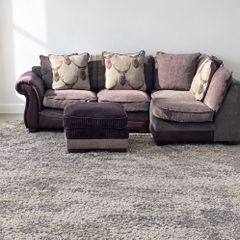 brown corner sofa