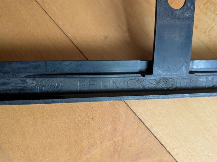Car registration plate holder
