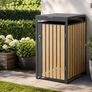 Single Wheelie Bin Storage Box with Gas Struts  Fits 60L, 120L & 240L Bins Image 6