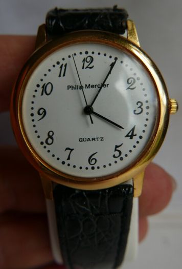 Philip Mercier Premier Collection 18k Gold Electroplated Mens Watch I 1205 - 4136