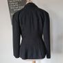 Vintage 1980s avant garde black blazer 1940s style red buttonholes M 10 12 Made in England for Miss Selfridge Image 4