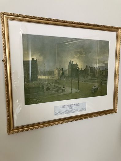 1916 Print After the bombardment.