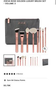 Zoeva Rose Golden Luxury Brush Set Volume 3 100% Genuine limited edition