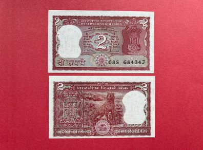 India. 2  Rupees. Nd  Pick  53a. ( Uncirculated )