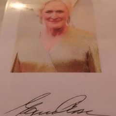 Glenn Close signed photograph
