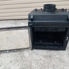 Insert Stove with big Glass Door 'Kratki'