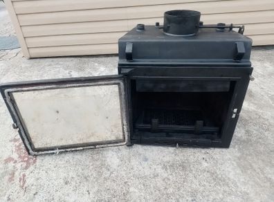 Insert Stove with big Glass Door 'Kratki'