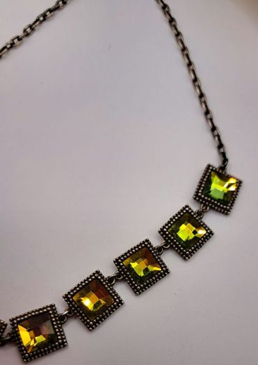 vintage  designer citrine necklace
