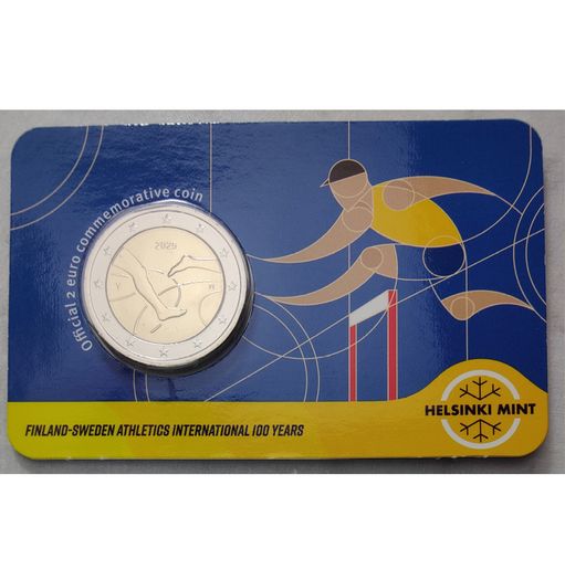 Finland 2 Euro Base Metals Brilliant Uncirculated Coin 2025 - 100 Years of Finland-Sweden Athletics International