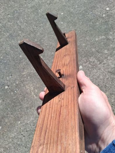 Art Nouveau Wooden Coat Rack