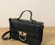 Black Quilted Top Handle Cross Body Bag - BRAND NEW