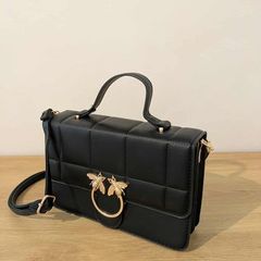 Black Quilted Top Handle Cross Body Bag - BRAND NEW