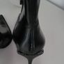 ZARA Black Pointed Ankle Boots with jeweled heel Sz 39 (FIT 6-6.5 UK) - Rrp 69.99 Image 10